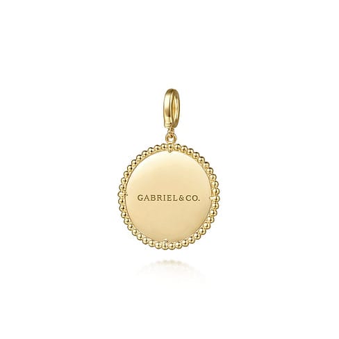14K Yellow Gold Bujukan Round Starburst Medallion Pendant - PT6584Y4JJJ-Gabriel & Co.-Renee Taylor Gallery