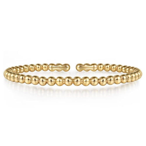 14K Yellow Gold Bujukan Split Bangle Bracelet - BG5161-6Y4JJJ-Gabriel & Co.-Renee Taylor Gallery