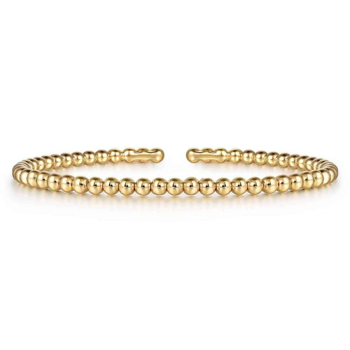 14K Yellow Gold Bujukan Split Bangle Bracelet Bujukan Collection - BG5194-57Y4JJJ-Gabriel & Co.-Renee Taylor Gallery