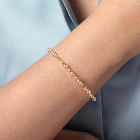 14K Yellow Gold Bujukan Open Bangle - BG4603-62Y4JJJ-Gabriel & Co.-Renee Taylor Gallery