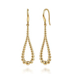 14K Yellow Gold Bujukan Teardrop Earrings - EG15196Y4JJJ-Gabriel & Co.-Renee Taylor Gallery