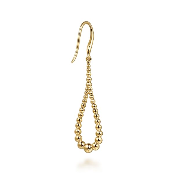 14K Yellow Gold Bujukan Teardrop Earrings - EG15196Y4JJJ-Gabriel & Co.-Renee Taylor Gallery