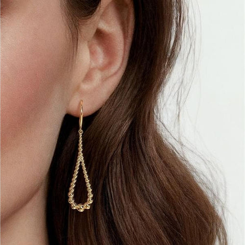 14K Yellow Gold Bujukan Teardrop Earrings - EG15196Y4JJJ-Gabriel & Co.-Renee Taylor Gallery