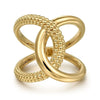 14K Yellow Gold Bujukan Twisted Ladies Ring - LR52561Y4JJJ-Gabriel & Co.-Renee Taylor Gallery