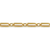 14K Yellow Gold Casted Bujukan Ball Link and Hollow Paperclip Link Chain Bracelet - TB4656-75Y4JJJ-Gabriel & Co.-Renee Taylor Gallery
