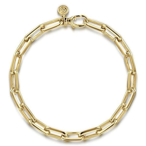 14K Yellow Gold Chain Bracelet - TBM2036-85Y4JJJ-Gabriel & Co.-Renee Taylor Gallery