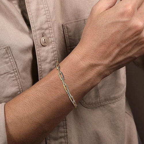 14K Yellow Gold Chain Bracelet - TBM2036-85Y4JJJ-Gabriel & Co.-Renee Taylor Gallery