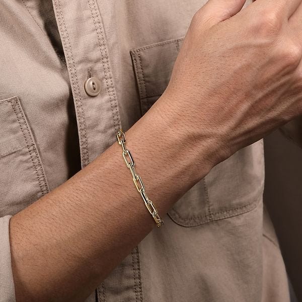 14K Yellow Gold Chain Bracelet - TBM2036-85Y4JJJ-Gabriel & Co.-Renee Taylor Gallery