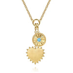 14K Yellow Gold Chain Necklace with Single Circle Station * - NK7975Y4JJJ-Gabriel & Co.-Renee Taylor Gallery