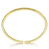 14K Yellow Gold Chevron Split Bangle - BG4391-62Y4JJJ-Gabriel & Co.-Renee Taylor Gallery