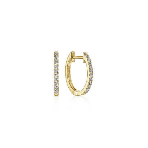 14K Yellow Gold Classic 15mm Pavé Diamond Huggies - EG11122Y45JJ-Gabriel & Co.-Renee Taylor Gallery