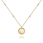 14K Yellow Gold Cross Pendant Necklace – NK6490Y4JJJ-Gabriel & Co.-Renee Taylor Gallery