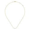 14K Yellow Gold Curved Bar Necklace with Diamond Stations - NK6111Y45JJ-Gabriel & Co.-Renee Taylor Gallery
