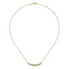 14K Yellow Gold Curved Diamond Bar Necklace - NK7001Y45JJ-Gabriel & Co.-Renee Taylor Gallery