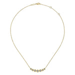 14K Yellow Gold Curved Diamond Bar Necklace - NK7001Y45JJ-Gabriel & Co.-Renee Taylor Gallery