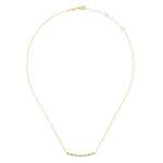14K Yellow Gold Curved Geometric Diamond Bar Necklace - NK5732Y45JJ-Gabriel & Co.-Renee Taylor Gallery