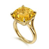 14K Yellow Gold Cushion Cut Citrine Ladies Ring - LR52518Y4JCT-Gabriel & Co.-Renee Taylor Gallery