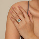 14K Yellow Gold Cushion Cut Green Amethyst Ladies Ring Color Collection - LR52518Y4JGA-Gabriel & Co.-Renee Taylor Gallery