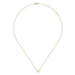14K Gold D Initial Necklace - NK6928D-Y4JJJ-Gabriel & Co.-Renee Taylor Gallery