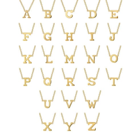 14K Gold D Initial Necklace - NK6928D-Y4JJJ-Gabriel & Co.-Renee Taylor Gallery