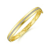 14K Yellow Gold High Polished Bangle with Diamond Inner Channel – BG4234-62Y45JJ-Gabriel & Co.-Renee Taylor Gallery