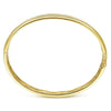 14K Yellow Gold High Polished Bangle with Diamond Inner Channel – BG4234-62Y45JJ-Gabriel & Co.-Renee Taylor Gallery