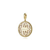 14K Yellow Gold Diamond Blue Sapphire Compass Medallion Pendant - PT6598Y45MC-Gabriel & Co.-Renee Taylor Gallery
