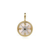 14K Yellow Gold Diamond Blue Sapphire Compass Medallion Pendant - PT6598Y45MC-Gabriel & Co.-Renee Taylor Gallery
