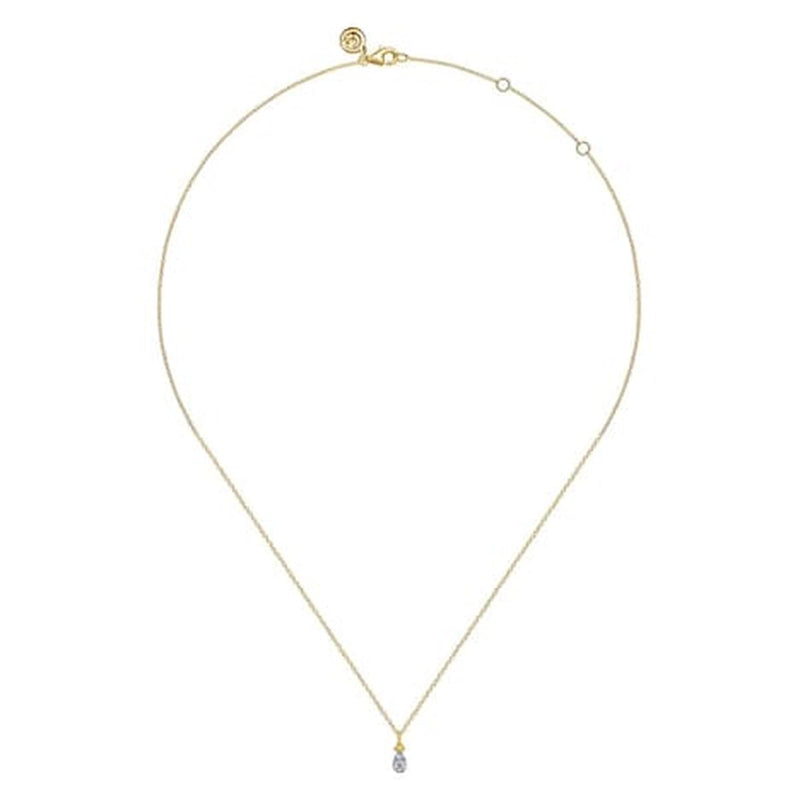 14K Yellow Gold Diamond Bujukan Pendant Necklace - NK7056Y45JJ-Gabriel & Co.-Renee Taylor Gallery