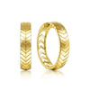 14K Yellow Gold Chevron Earrings - EG14073Y4JJJ-Gabriel & Co.-Renee Taylor Gallery