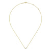 14K Yellow Gold V Shaped Diamond Bar Necklace - NK5423Y45JJ-Gabriel & Co.-Renee Taylor Gallery