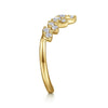 14K Yellow Gold Diamond Chevron Ring - LR52192Y45JJ-Gabriel & Co.-Renee Taylor Gallery