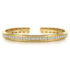 14K Yellow Gold Diamond Cuff Bangle Contemporary Collection – BG4939-62Y45JJ-Gabriel & Co.-Renee Taylor Gallery