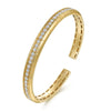 14K Yellow Gold Diamond Cuff Bangle Contemporary Collection – BG4939-62Y45JJ-Gabriel & Co.-Renee Taylor Gallery