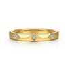 14K Yellow Gold Diamond Cut Stackable Ring - LR52875Y45JJ-Gabriel & Co.-Renee Taylor Gallery