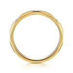14K Yellow Gold Diamond Cut Stackable Ring - LR52875Y45JJ-Gabriel & Co.-Renee Taylor Gallery