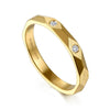 14K Yellow Gold Diamond Cut Stackable Ring - LR52875Y45JJ-Gabriel & Co.-Renee Taylor Gallery
