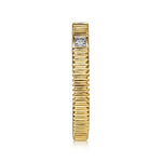 14K Yellow Gold Diamond Cut Stackable Ring - LR52880Y45JJ-Gabriel & Co.-Renee Taylor Gallery