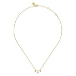 14K Yellow Gold Diamond Drop Pendant Necklace - NK7044Y45JJ-Gabriel & Co.-Renee Taylor Gallery