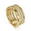 14K Yellow Gold Diamond Easy Stackable Ladies Ring - LR52570Y45JJ-Gabriel & Co.-Renee Taylor Gallery