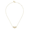 14K Yellow Gold Diamond Floral Bar Necklace - NK7935Y45JJ-Gabriel & Co.-Renee Taylor Gallery