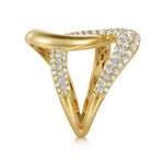 14K Yellow Gold Diamond Interlocking Ladies Ring – LR52586Y45JJ-Gabriel & Co.-Renee Taylor Gallery