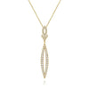 14K Yellow Gold Diamond Lariat Necklace - NK6652Y45JJ-Gabriel & Co.-Renee Taylor Gallery