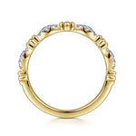 14K Yellow Gold Diamond Marquise Shape Bujukan Stackable Ring - LR52289Y45JJ-Gabriel & Co.-Renee Taylor Gallery