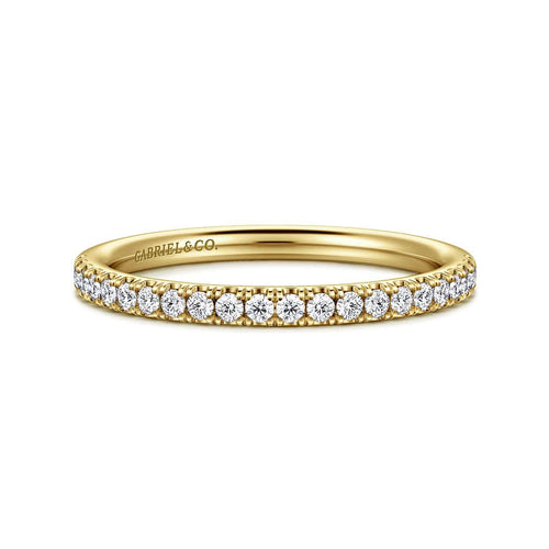 14K Yellow Gold Diamond Diamond Matching Wedding Band - WB16566R6Y44JJ-Gabriel & Co.-Renee Taylor Gallery