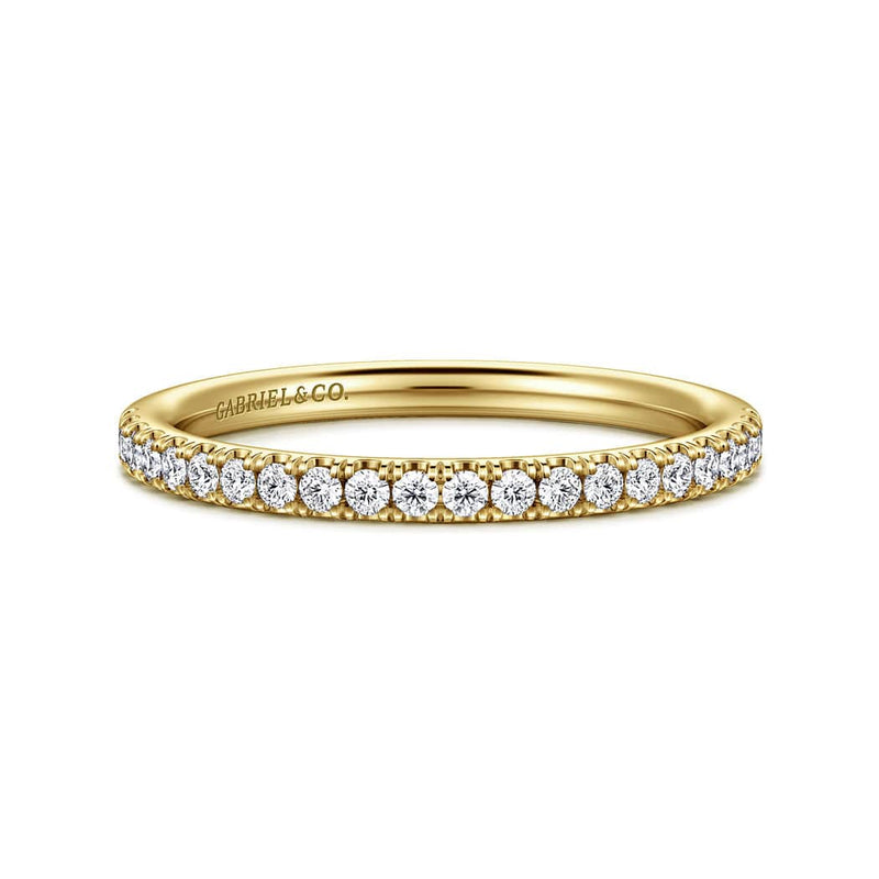 14K Yellow Gold Diamond Diamond Matching Wedding Band - WB16566R6Y44JJ-Gabriel & Co.-Renee Taylor Gallery