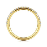 14K Yellow Gold Diamond Diamond Matching Wedding Band - WB16566R6Y44JJ-Gabriel & Co.-Renee Taylor Gallery
