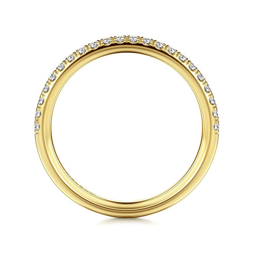 14K Yellow Gold Diamond Diamond Matching Wedding Band - WB16566R6Y44JJ-Gabriel & Co.-Renee Taylor Gallery