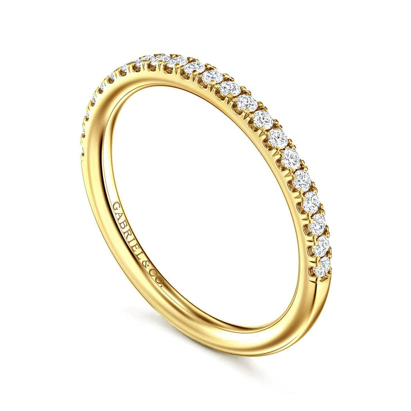 14K Yellow Gold Diamond Diamond Matching Wedding Band - WB16566R6Y44JJ-Gabriel & Co.-Renee Taylor Gallery