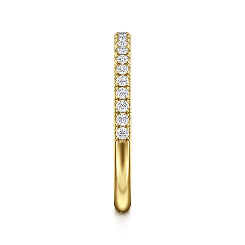 14K Yellow Gold Diamond Diamond Matching Wedding Band - WB16566R6Y44JJ-Gabriel & Co.-Renee Taylor Gallery
